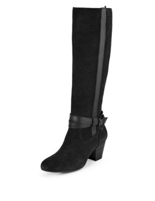 Stretch Zip Long Boots